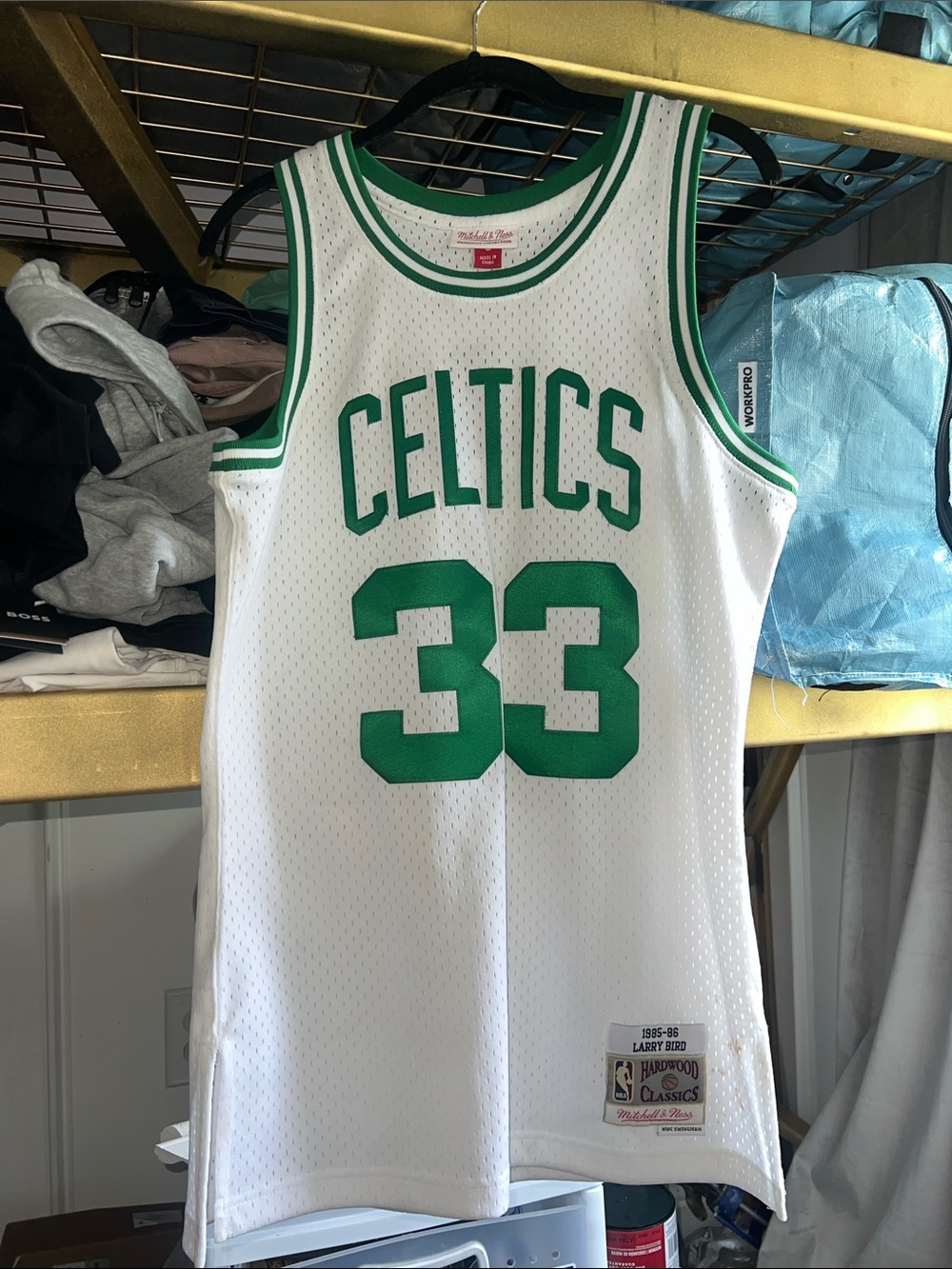 Larry Bird Boston Celtics 1985-86 Hardwood Classics Swingman Jersey